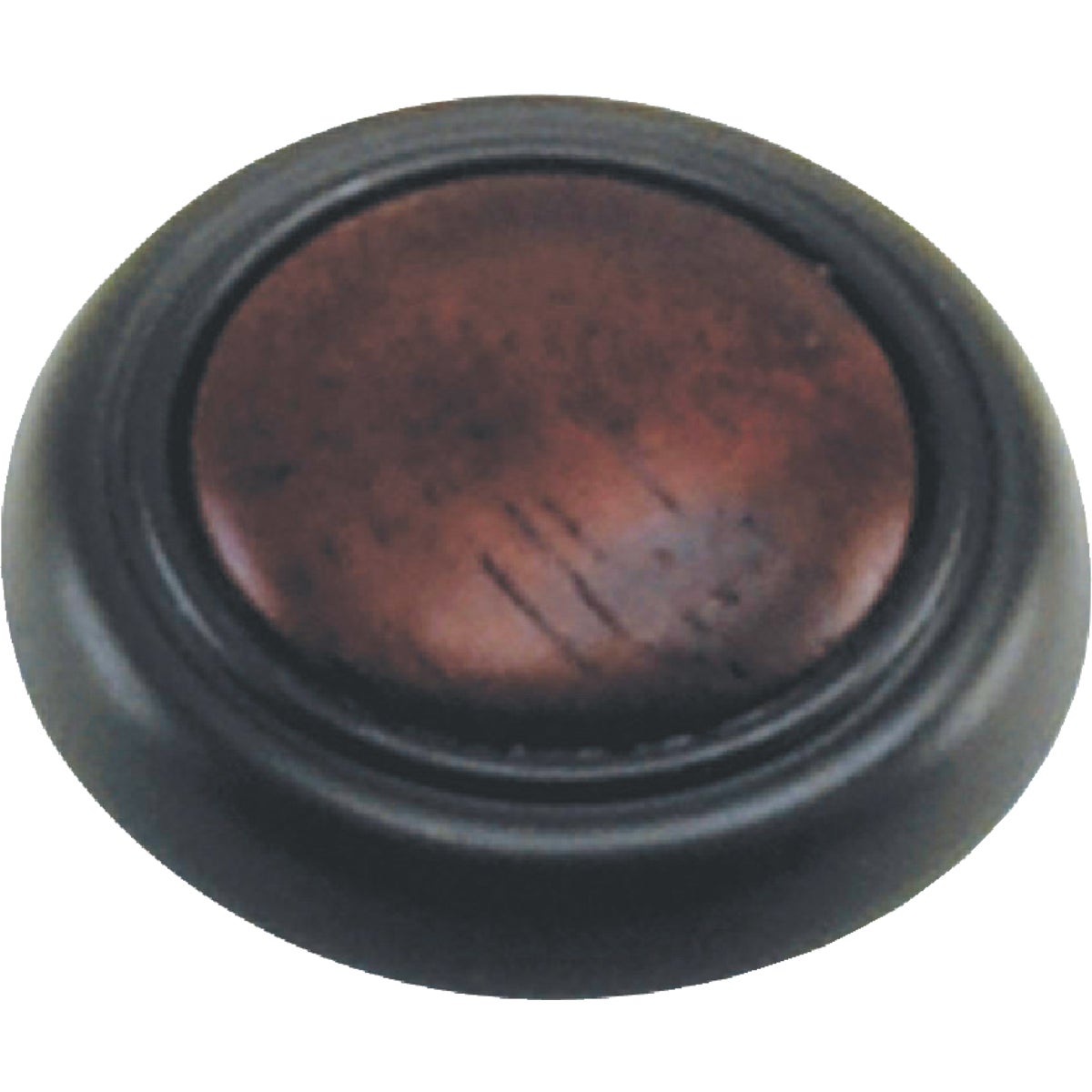 Laurey First Family 1-1/4 In. Dia. Oil Rubbed Bronze & Cherry Accent Cabinet Knob