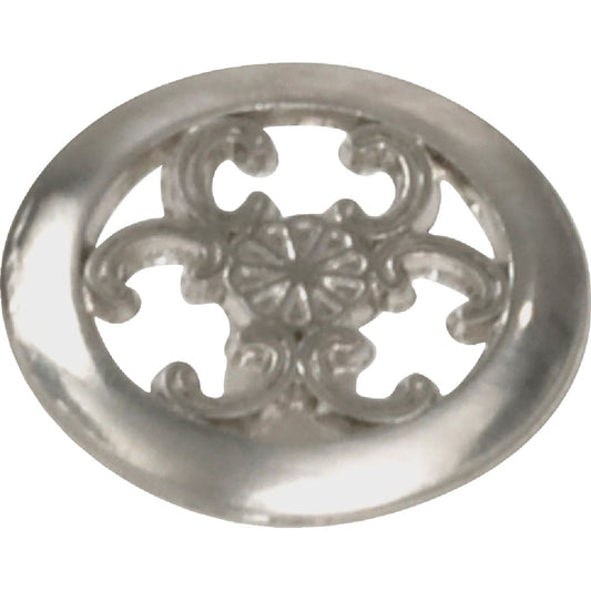 Laurey 1-1/2 In. Dia. Satin Chrome Filigree Cabinet Knob