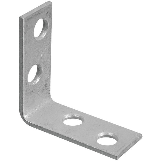 National Catalog V115 1-1/2 In. x 5/8 In. Galvanized Steel Corner Brace (4-Count)