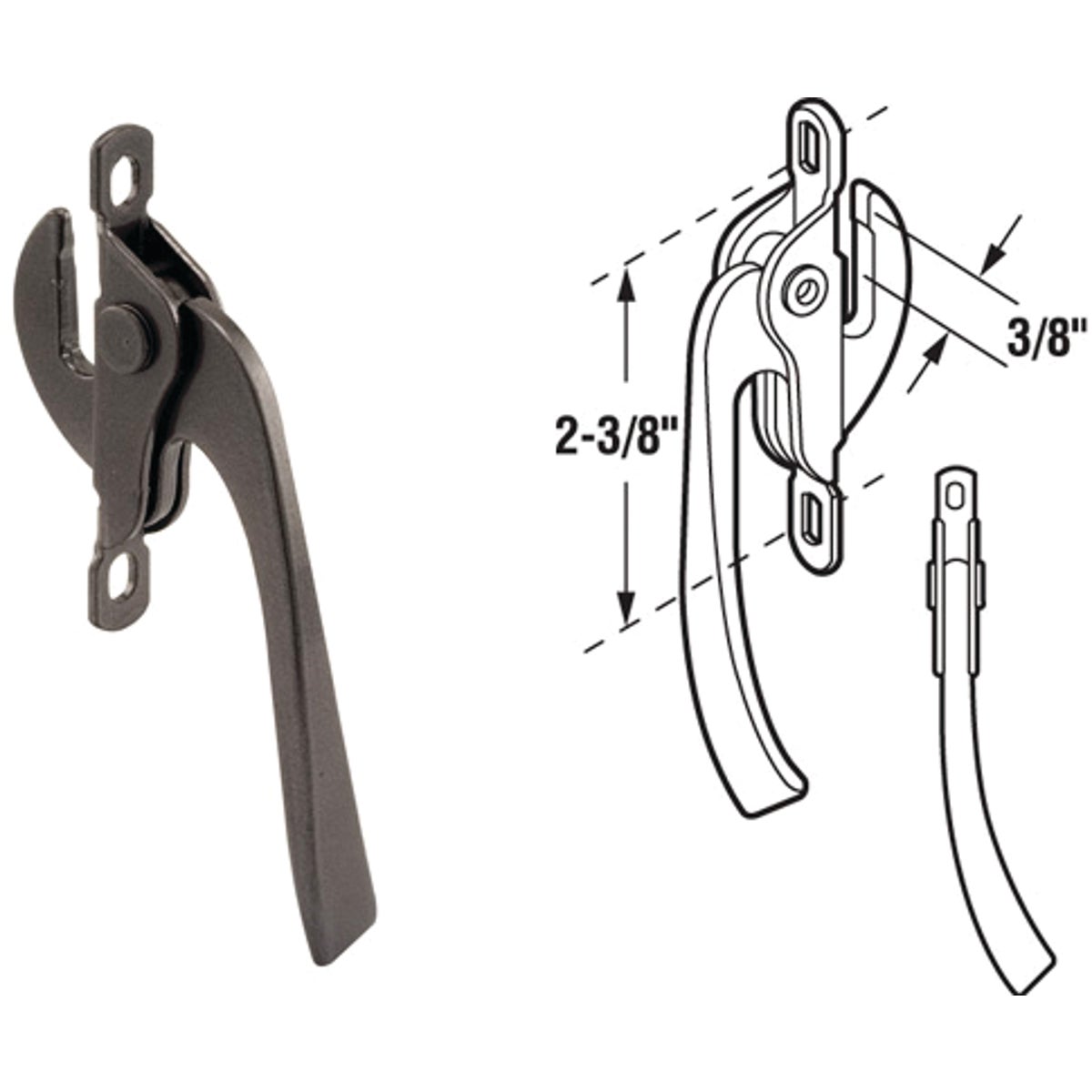 Slide-Co Left Hand Casement Locking Handle