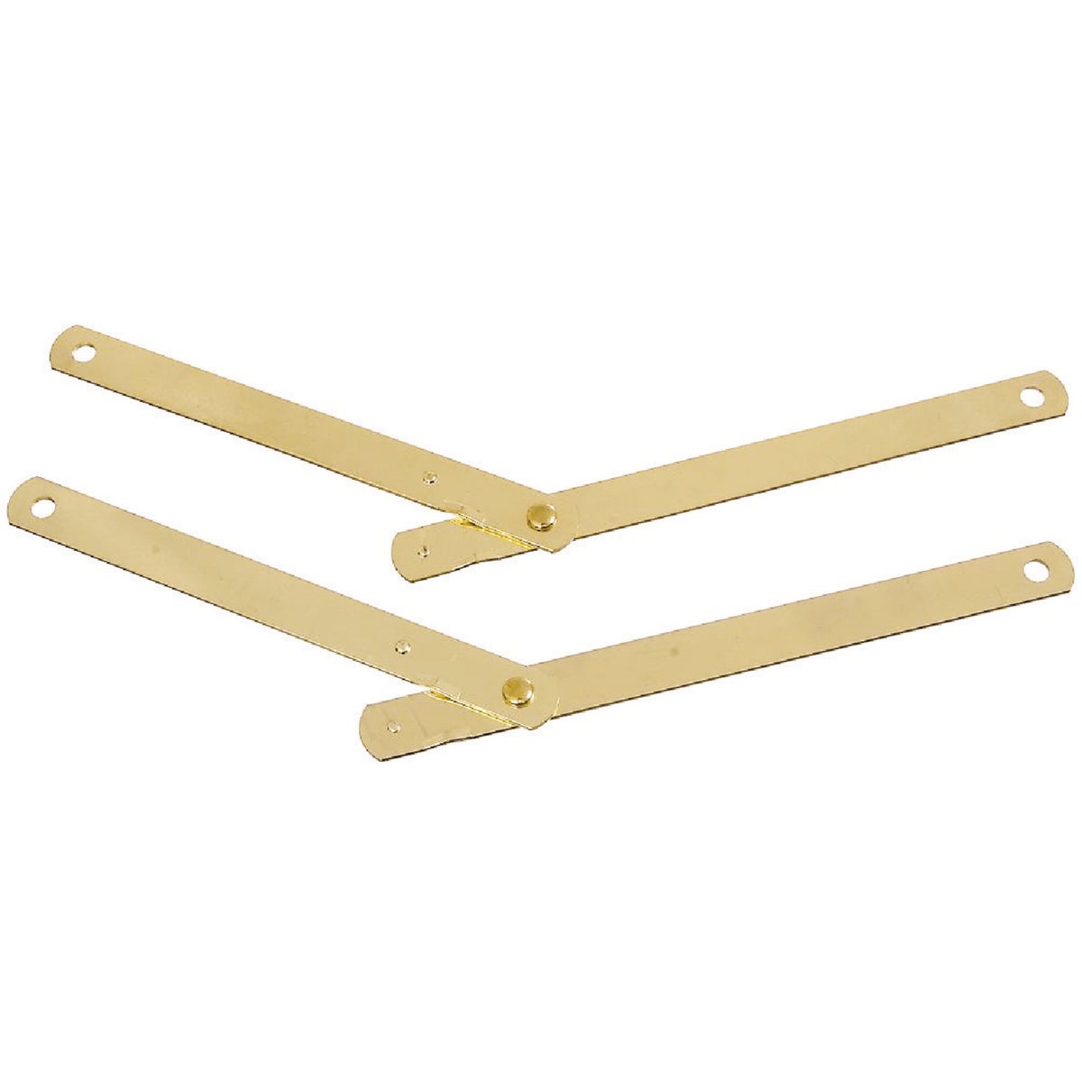 National Steel 9-1/2 In. Brass Table Leg Support,(2-Pack)