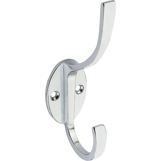 Stanley Home Designs Chrome Modern Coat & Hat Wardrobe Hook