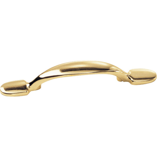 Laurey Polished Brass Classic 3 In. Cabinet Pull