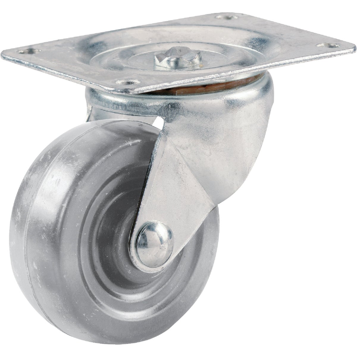 Shepherd 4 In. General-Duty Hard Rubber Swivel Plate Caster