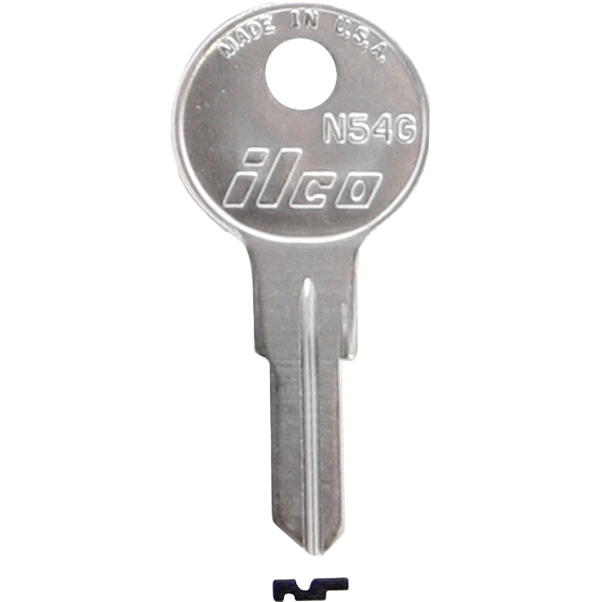 ILCO Nickel Plated Cam Lock Key, (10-Pack)