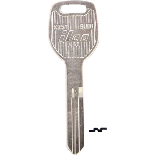 ILCO Subaru Nickel Plated Automotive Key, SUB1 (10-Pack)