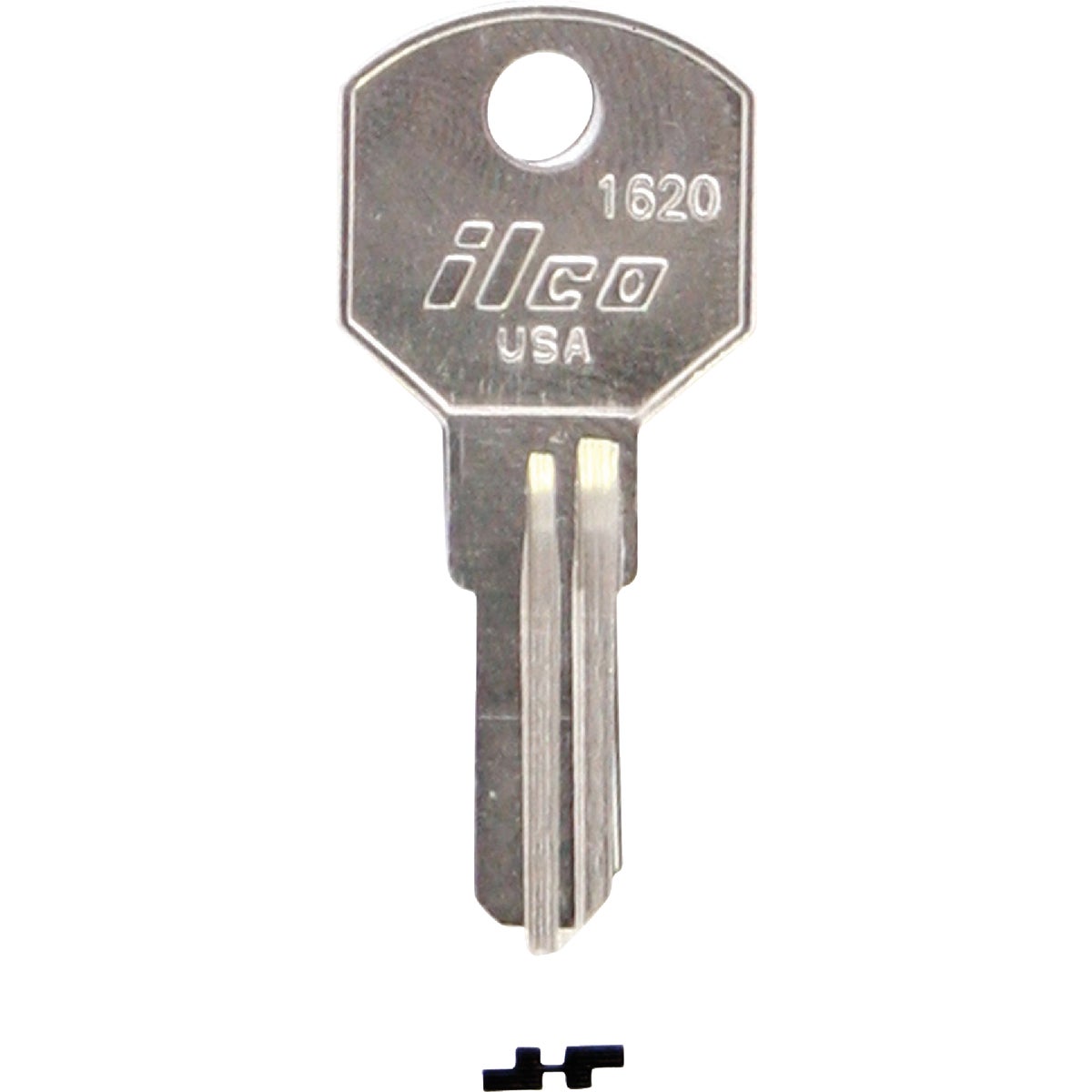 ILCO Delta Nickel Plated Toolbox Key, 1620 (10-Pack)