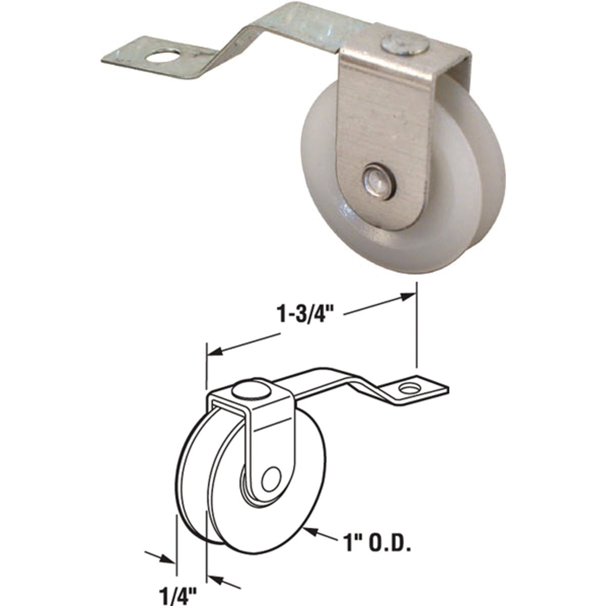 Prime-Line Screen Door Tension Spring with Polyethlene Roller (2-Pack)