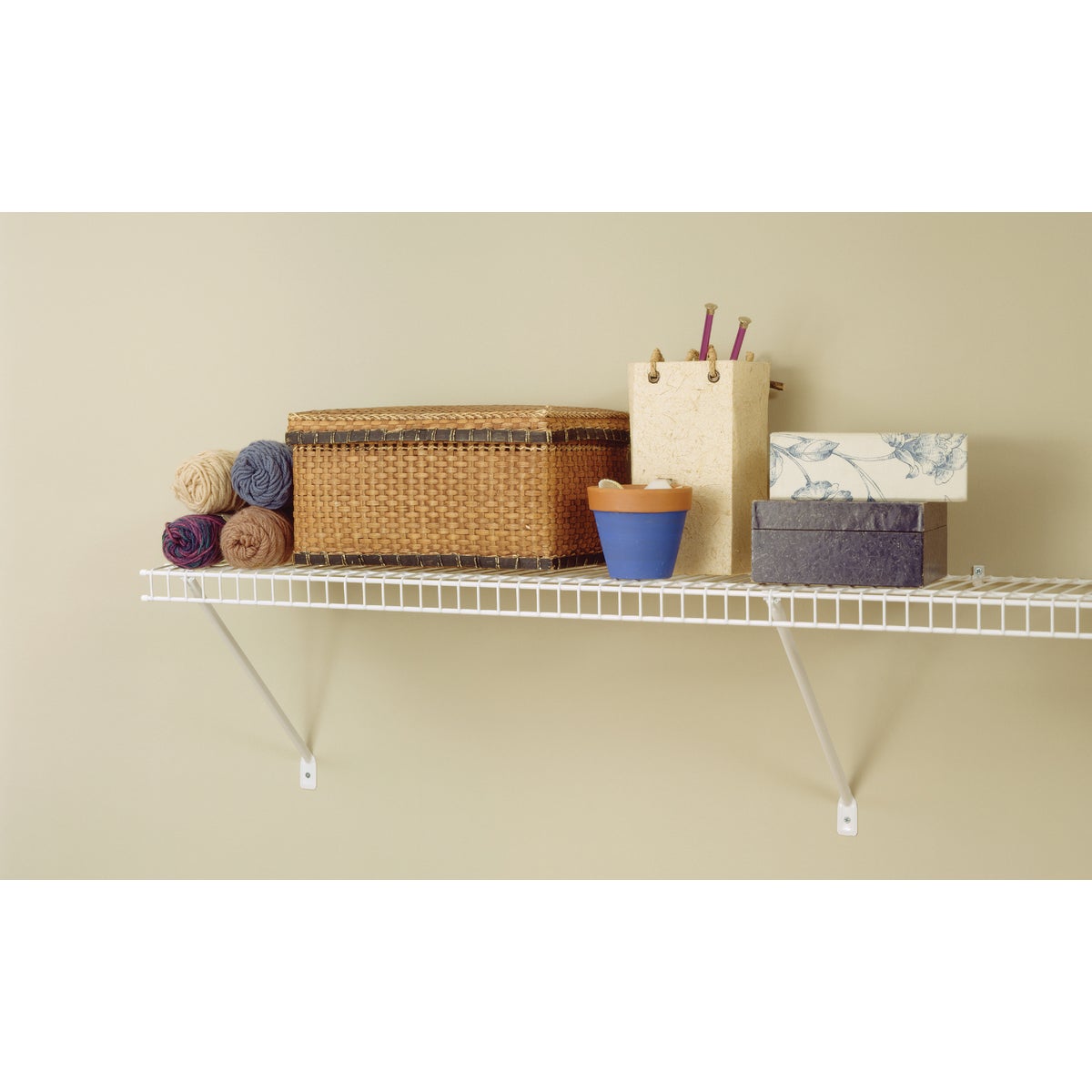 ClosetMaid 6 Ft. W. x 12 In. D Ventilated Shelf Kit, White