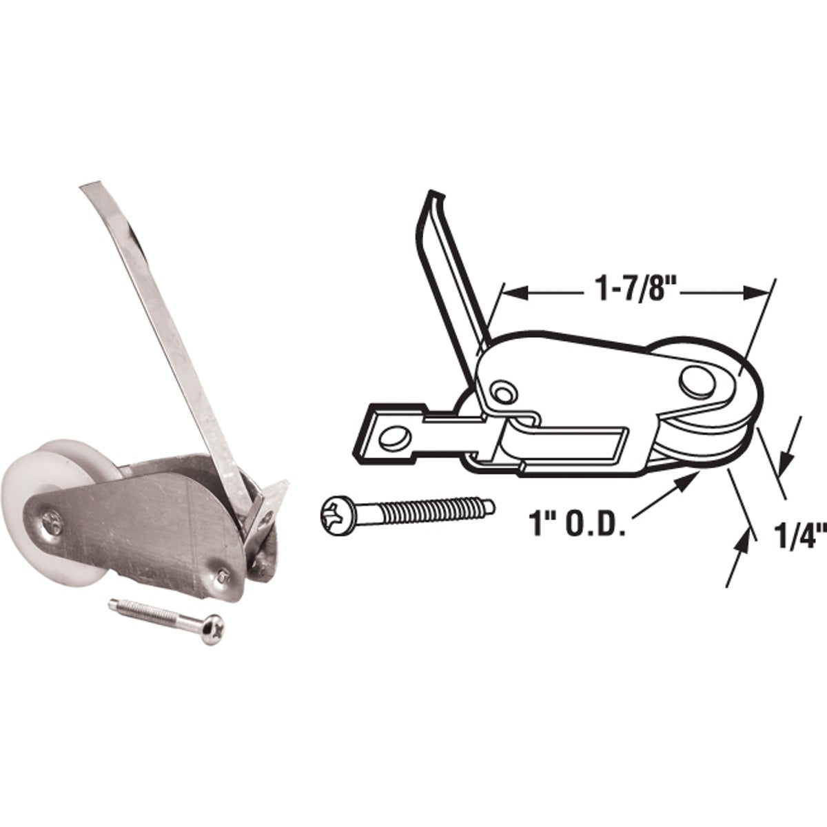 Prime-Line Rocker Screen Door Spring Tension with Roller (2-Pack)