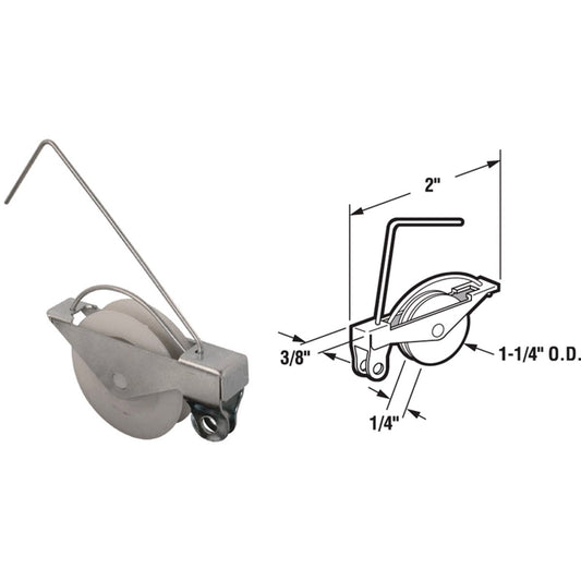 Prime-Line 1-1/4 In. x 1/4 In. Wire Screen Door Tension Spring with Roller (2-Pack)