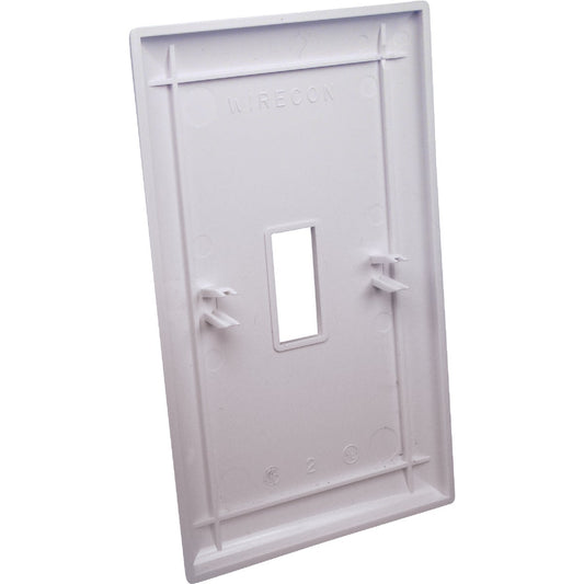 United States Hardware 1-Gang Plastic Toggle Switch Wall Plate, White