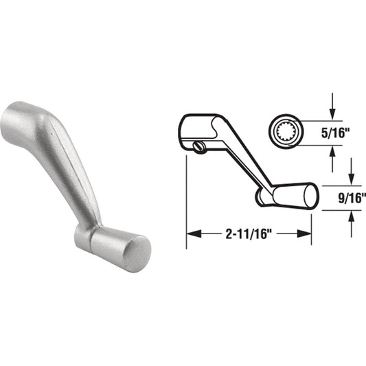 Prime-Line 5/16 In. Aluminum Die-Cast Casement Window Crank Handle