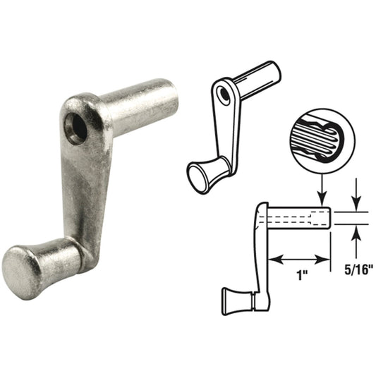 Slide-Co 1 In. Aluminum Casement Window Crank Handle