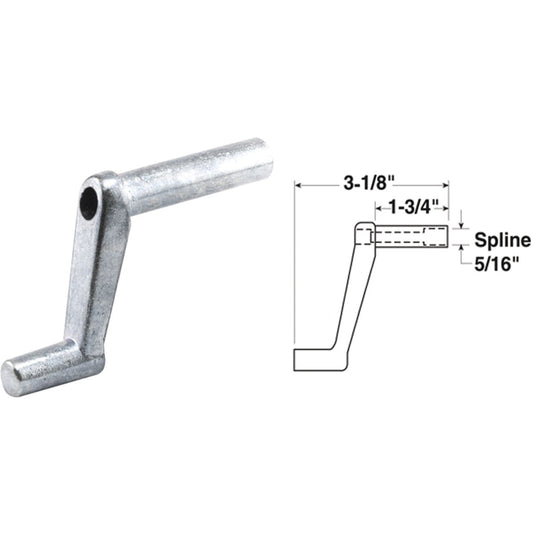 Slide-Co 1-3/4 In. Aluminum Casement Window Crank Handle