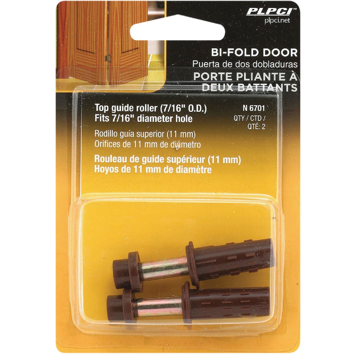 Prime-Line Bifold Door Top Mount Pivot & Guide (2 Count)