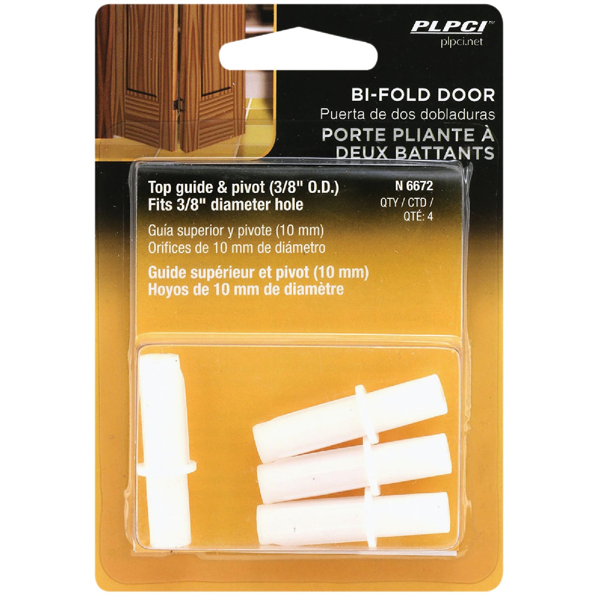 Prime-Line Bifold Door Top Mount Nylon Pivot (4 Count)