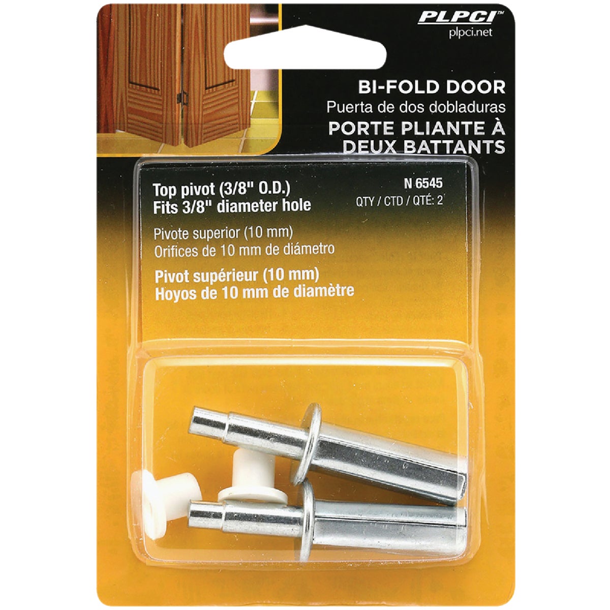 Prime-Line Steel Base Bifold Door Top Mount Pivot (2Count)