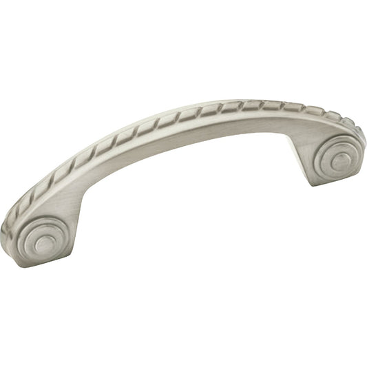 Amerock Everyday Heritage Scroll Satin Nickel 3 In. Cabinet Pull