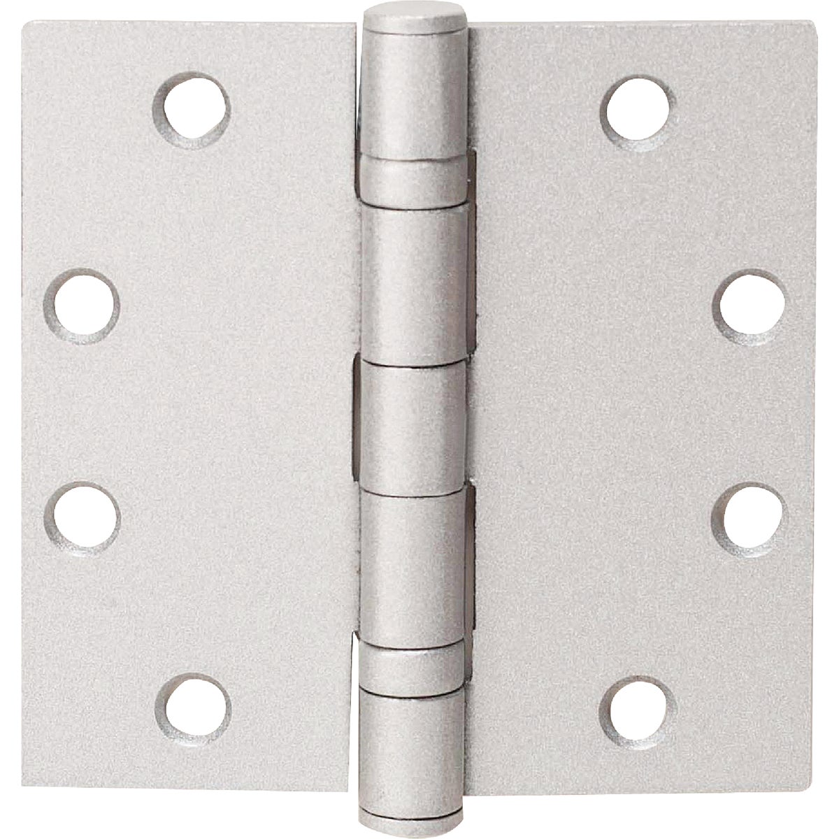 Tell 4-1/2 In. Square Satin Chrome Commercial Plain Bearing Door Hinge (3-Pack)