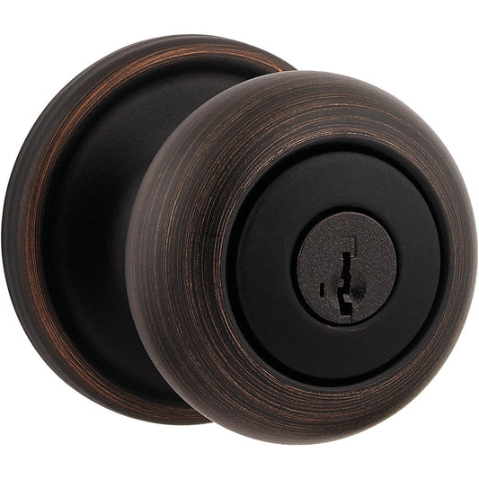 Weiser Welcome Home Venetian Bronze Entry Door Knob with SmartKey