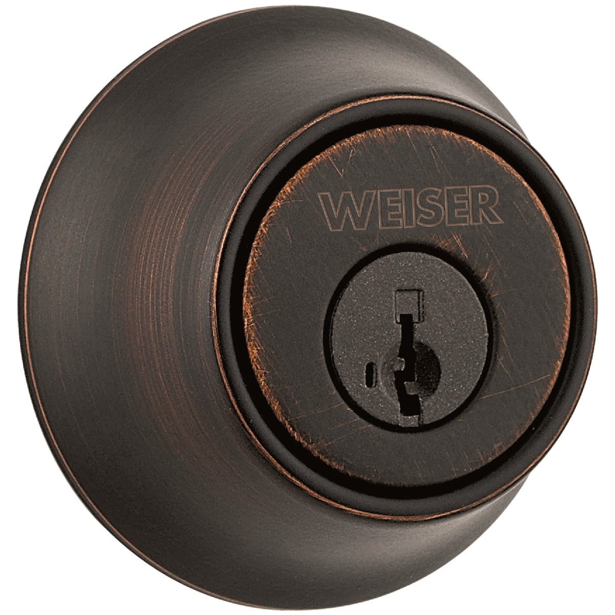 Weiser Elements Venetian Bronze Single Cylinder Deadbolt