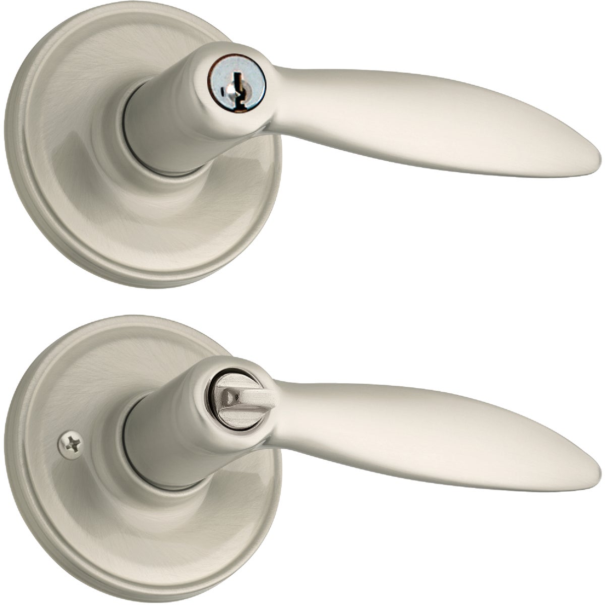 Weiser Satin Nickel Galiana Entry Door Lever