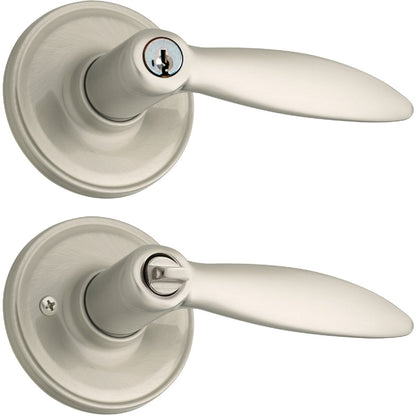 Weiser Satin Nickel Galiana Entry Door Lever