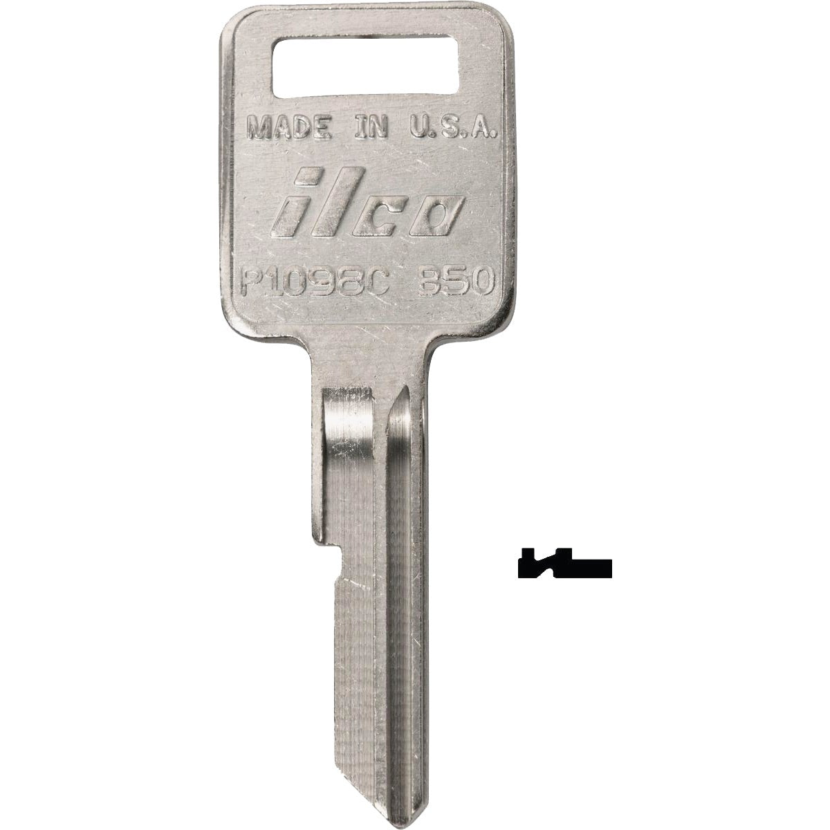 ILCO GM Nickel Plated Automotive Key, B50 (10-Pack)