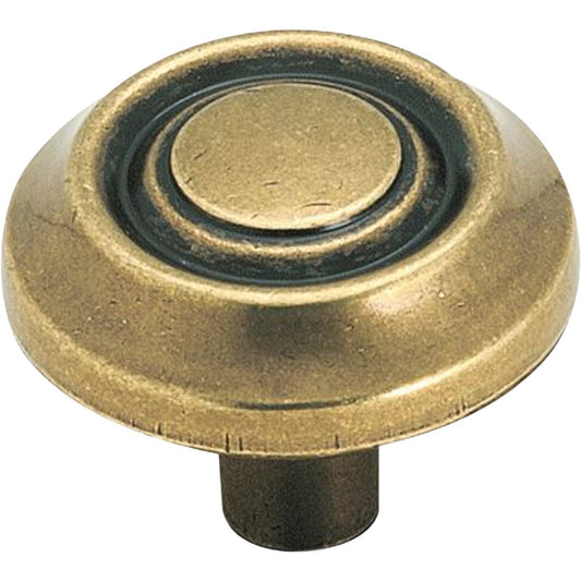 Amerock Everyday Heritage Burnished Brass 1-1/4 In. Cabinet Knob