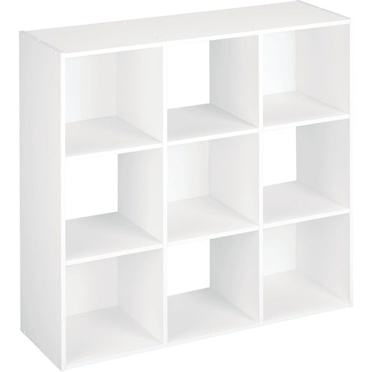 ClosetMaid Cubeicals White 9-Cube Storage Stacker Organizer