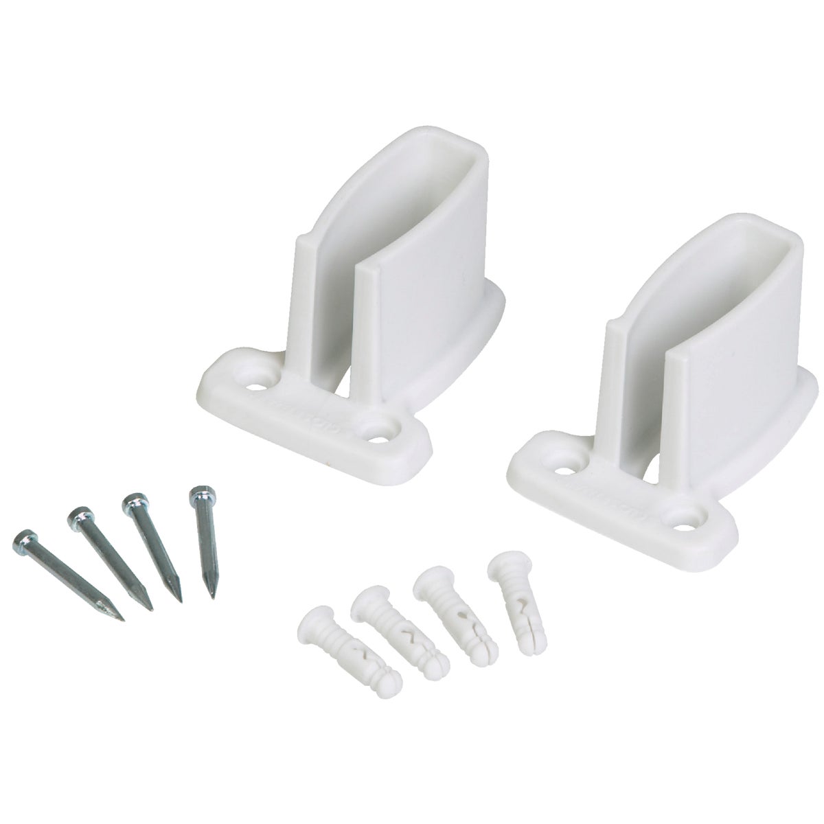 Closetmaid TotalSlide White Wire Shelf End Bracket (4-Count)