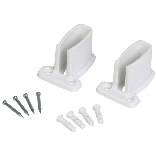 Closetmaid TotalSlide White Wire Shelf End Bracket (4-Count)