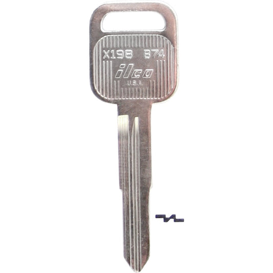 ILCO Honda Nickel Plated Automotive Key, B74 (10-Pack)