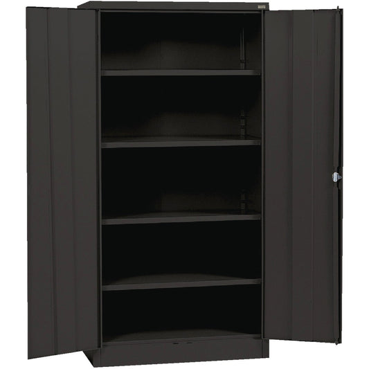 Edsal 4-Shelf Black Storage Cabinet