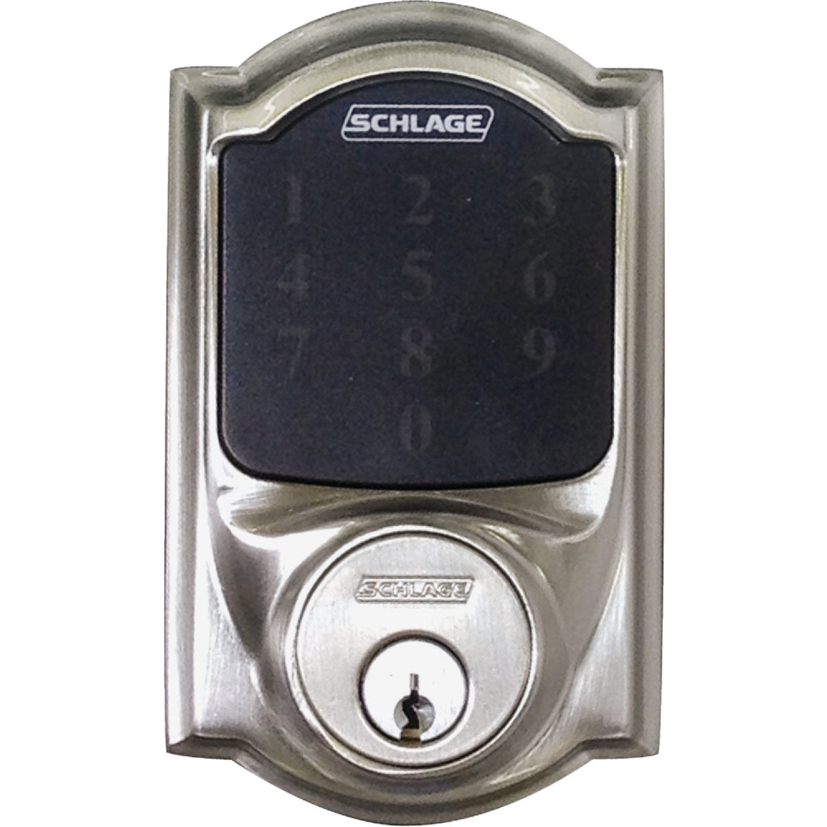 Schlage Connect Touchscreen Satin Nickel Electronic Deadbolt