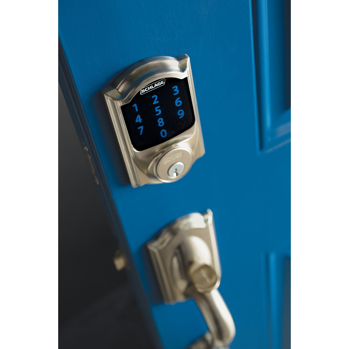 Schlage Connect Touchscreen Satin Nickel Electronic Deadbolt