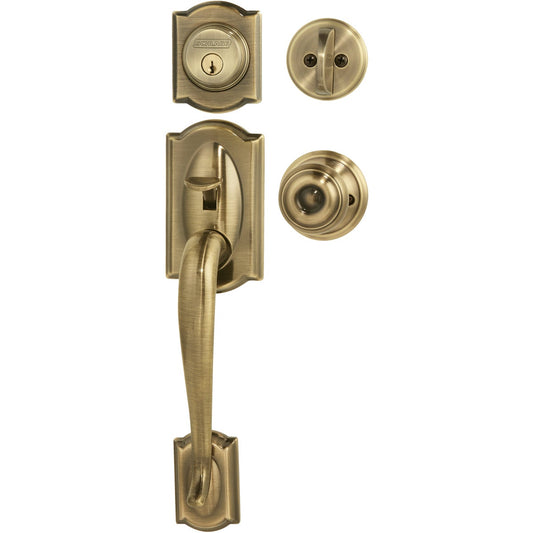 Schlage Antique Brass Entry Door Handleset