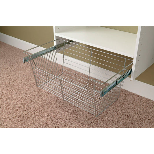 Easy Track 11 In. Chrome Wire Basket