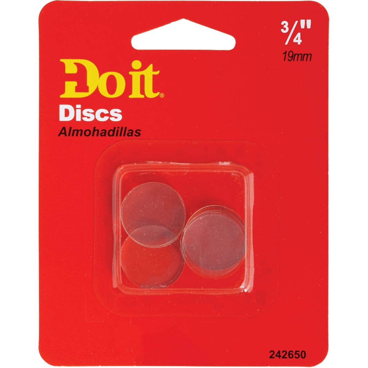Do it 3/4 In. Round Clear Furniture Bumpers,(10-Count)