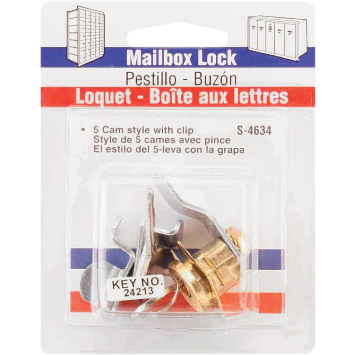 Prime-Line Spring Clip Design Mailbox Lock