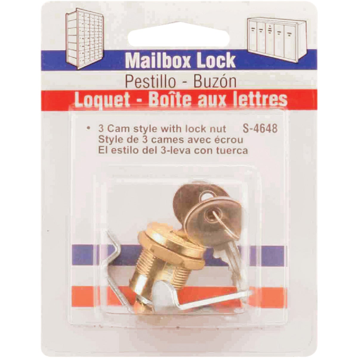 Prime-Line Threaded Barrel Design Mailbox Lock