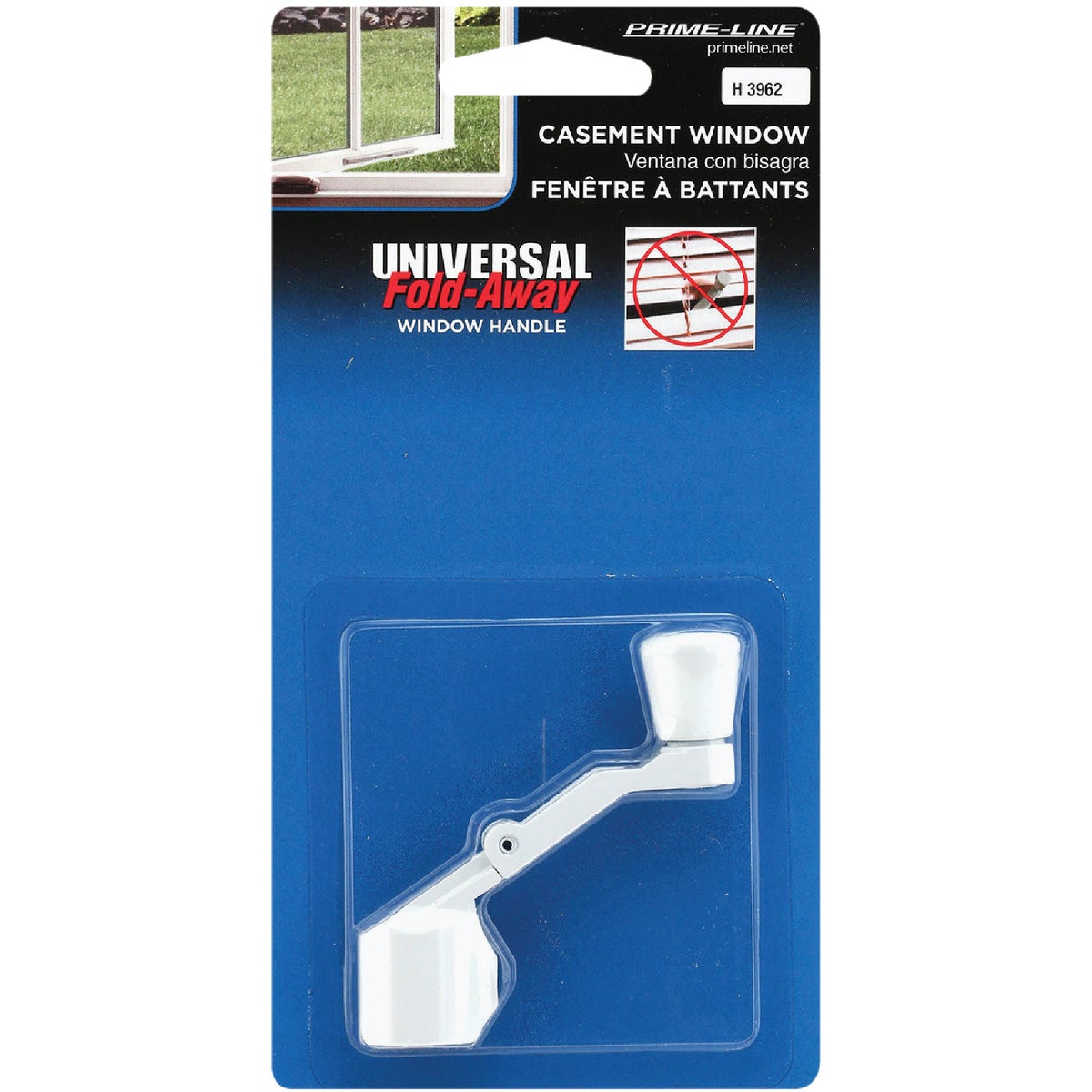 Prime-Line White Folding Crank Handle