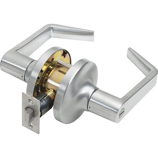 Tell Satin Chrome Privacy Door Lever