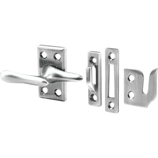 Prime-Line Satin Nickel Casement Window Lock With Keepers