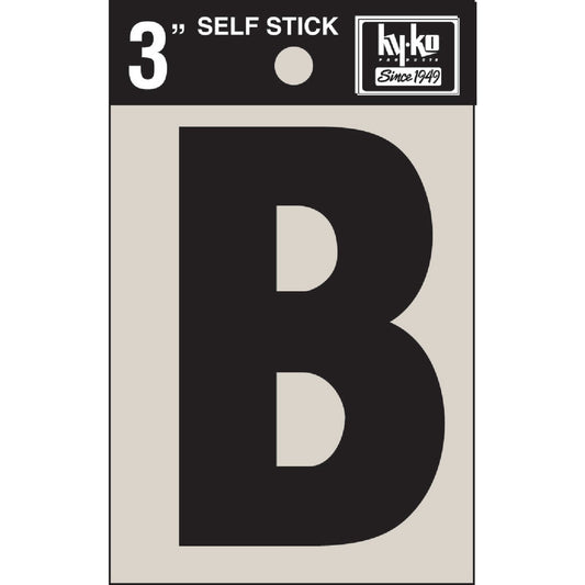 Hy-Ko Vinyl 3 In. Non-Reflective Adhesive Letter, B