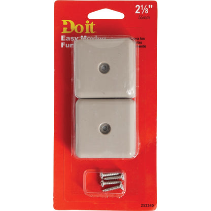 Do it Square Adhesive and Screw on Furniture Glide,(4-Pack)