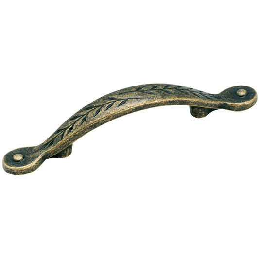 Amerock Nature's Splendor Weathered Brass 3 In. Leaf Cabinet Pull