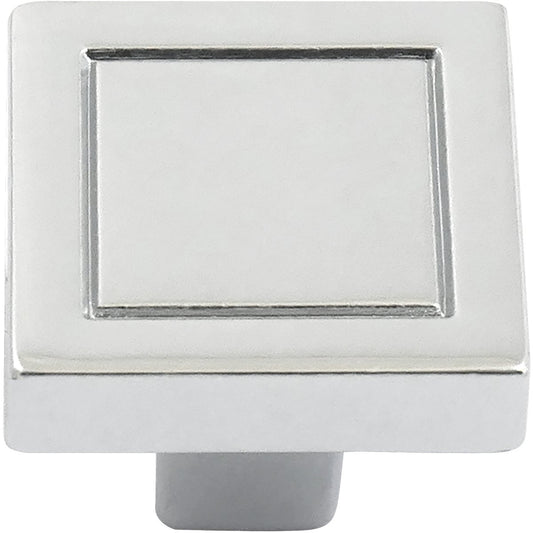 Laurey Cosmo 7/8 In. Polished Chrome Square Knob