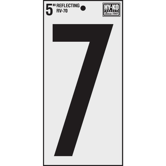 Hy-Ko Vinyl 5 In. Reflective Adhesive Number Seven